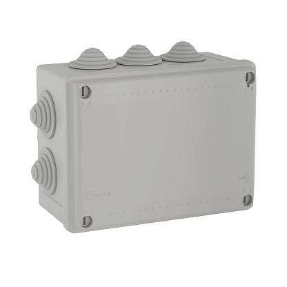 Коробка распределительная ОП 190х140х70мм IP55 10 каб. ввод DKC