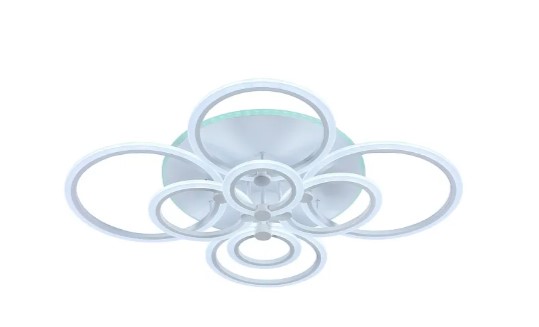 Светодиодная люстра 8076/8 WHT 212W+15W RGB