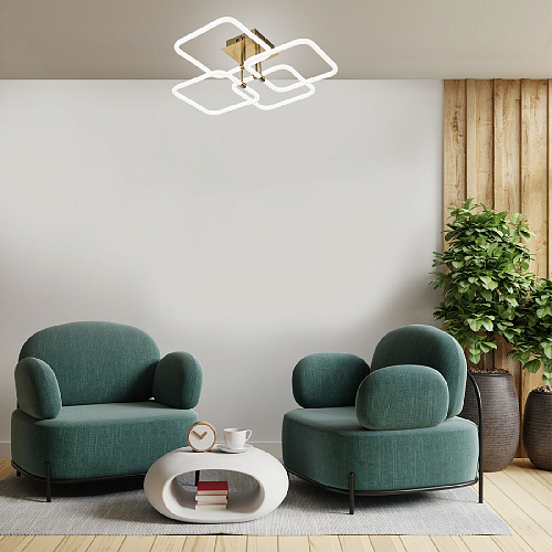 Потолочный светильник Escada 10279/4 LED*132W Brass