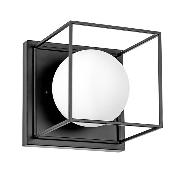 Бра GABBIA 1х40W Е14 черный (в комплекте)