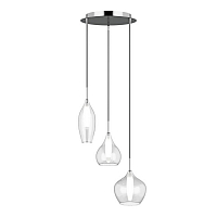 Подвесная люстра Lightstar Pentola 3*G9 ХРОМ/ПРОЗРАЧНЫЙ (в комплекте) MD2098A-3C