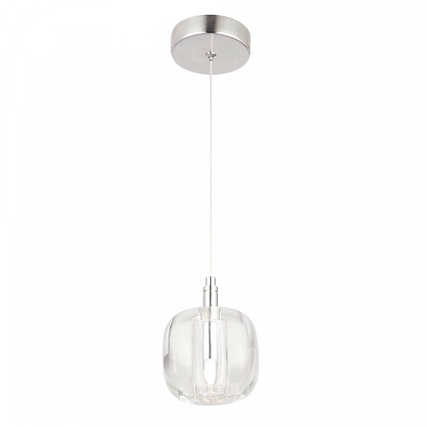 Подвесной светильник Crystal Lux Box SP1 Chrome/Transparent