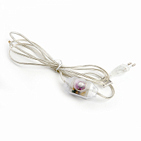 Сетевой шнур с диммером 230V 2м, прозрачный, DM103-200W Feron