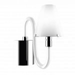 Бра Lightstar Bianco 1х40W G9 хром/белый стекло