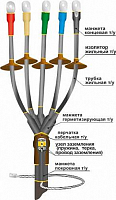 Муфта кабельная концевая внутр. установки 10кВ КВТпН 3х(150-240мм) с болт. наконечн. НТК