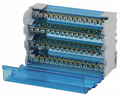 Шины на DIN-рейку ЭРА NO-224-17 в корпусе кросс-модуль ШНК 4х15 3L+PEN