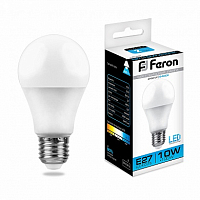Лампа светодиодная Feron LB-92 A60 Шар E27 10W 6400K