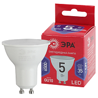 Лампа светодиодная Эра ECO LED MR16-5W-865-GU10 R (диод, софит, 5Вт, хол, GU10)