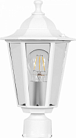 Светильник садово-парковый Feron 6103/PL6103 шестигранный на столб 60W E27 230V, белый