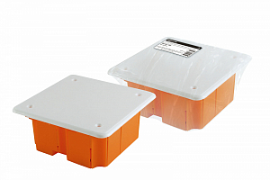 Коробка распаячная СП 92х92х40мм, крышка, IP20 инд. штрихкод TDM 