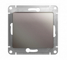 Механизм переключателя 1-кл. СП Glossa 10А IP20 10AX платина SE