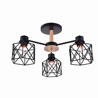 Светильник потолочный Escada 508/3PL E27*60W Black