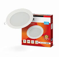 Панель светодиодная круглая RLP-eco 12Вт 230В 4000К 840Лм 170/150мм белая IP40 IN HOME