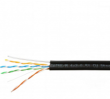 Кабель SkyNet CSP-UTP-4CU-OUTR 4х2х0,51 на тросу, медный, кат.5е 305м