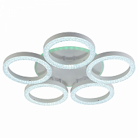 Люстра светодиодная ProfitLight 5894/5 WHT 110W+8W RGB 3000-6000K 8200 lm пульт
