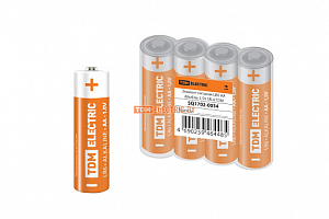 Элемент питания LR6 AA Alkaline 1,5V SR-4 цена за 1 шт. TDM