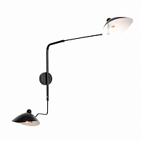 Бра ST Luce Spruzzo SL305.401.02 черный, белый E27 2х60W