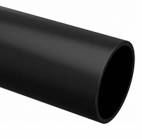 Труба гладкая ПВХ жесткая d16 мм (3 м) (156 м/уп) черная -Plast EKF