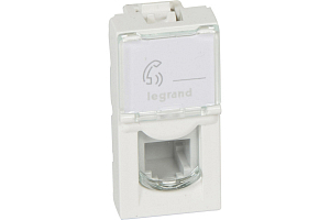 Механизм телефонной розетки Legrand 1-м СП RJ11 MOSAIC NEW 4 конт