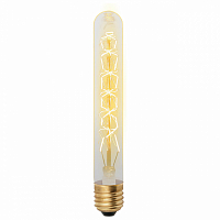 Лампа накаливания Vintage Форма "цилиндр" длина 185мм Форма нити СW IL-V-L28A-60/GOLDEN/E27 C Uniel