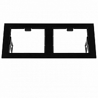 Рамка Lightstar Domino Quadro 214527 MR16 черный (в комплекте) Double
