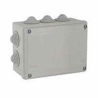 Коробка распределительная ОП 190х140х70мм IP55 10 каб. ввод DKC
