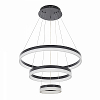 Подвесной светильник LED4U L1082-60-40-20 BK черный 90Вт 3000-6000К пульт 600-400-200*1000мм