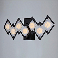 **Бра светодиодное LED4U PL 8228/7 ВК черный 7Вт без пульта 120*340мм