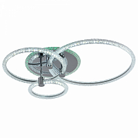 Люстра светодиодная Profit Light 8024/3 CHR 87W+7W RGB 3000-6000K 6500lm пульт