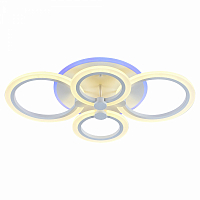 Люстра светодиодная Profit Light 8076/4 WHT 72W+7W RGB 3000-6000K пульт