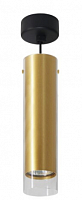 Светильник потолочный на подвесе MR16 35W, 230V, золото, черный, D55*H200 ML1898 Feron
