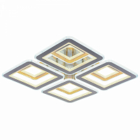 Люстра светодиодная Profit Light 8009/4+4 NKL D 254W+200W BL+YL 3000-6000K пульт