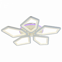 Люстра светодиодная Profit Light 8463/5 WHT 120W+7W RGB 3000-6000K 8800lm пульт