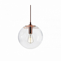 Подвесной светильник Kink Light Меркурий E27 D200 H2000мм медь/прозрачный