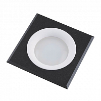 **Светильник встраиваемый ТМ Fametto DLS-V108 GU5.3 BLACK+WHITE квадрат черно-белый