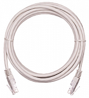 Шнур NETLAN UTP4 пары, Кат.5е, 2хRJ45, T568B, GY, 100Mhz, BC (чистая медь)-1,5м