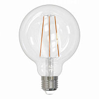 Лампа светодиодная филаментная Uniel E27 10W 4000K прозрачная LED-G95-10W/4000K/E27/CLPLS02WH