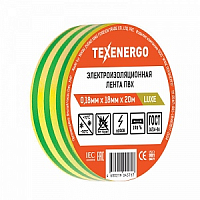 Изолента ПВХ желто-зеленая LUXE (0.18мм х 18мм х 20м) Техэнерго