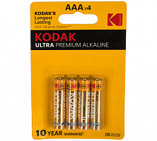 Батарейки Kodak LR03-4BL ULTRA PREMIUM Alkaline [ K3A-4 U] (40/200/32000)