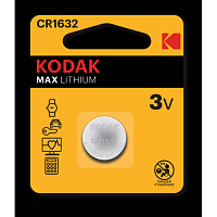 Батарейки Kodak CR1632-1BL MAX Lithium (60/240/36000)