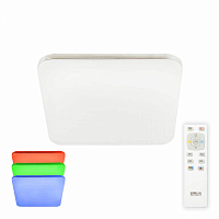 Потолочная светодиодная люстра Citilux Симпла CL714K330G 33W 3000-5500K 2700lm 335*335мм пульт