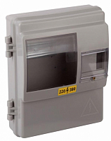 Корпус пластиковый навесной ЭРА ЩУРн-П 1/4 (КДЕ-1) (290х240х110) IP54 серый