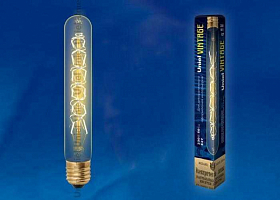 Лампа накаливания Vintage Форма "цилиндр" длина 185мм Форма нити СW IL-V-L32A-60/GOLDEN/E27 CW Uniel