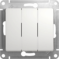 Механизм выключателя 3-кл. СП Glossa 10А IP20 10AX бел. SE