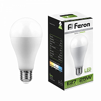 Лампа светодиодная Feron LB-100 A65 Шар E27 25W 4000K