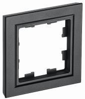 Рамка 1-м BRITE РУ-1-БрЧ черн. IEK BR-M12-K02