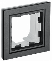 Рамка 1-м IP44 BRITE РУ-1-БрЧ-44 черн. IEK BR-M12-44-K02