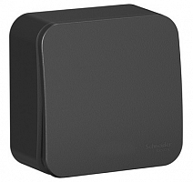 Переключатель 1-кл. ОП Blanca 10А IP20 (сх. 6) 250В с изолир. пластиной антрацит SE