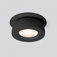 Встраиваемый точечный светодиодный светильник Pruno 25080/LED 8W 4200К чёрный Elektrostandard