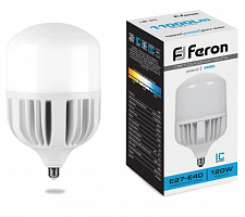 Светодиодная лампа LB-65 E27-E40 120W 6400K, FERON 38197